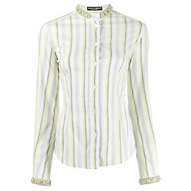 Camicia in cotone a righe Dolce & Gabbana Multicolore