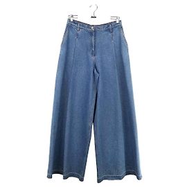 Maison Rabih Kayrouz Jeans largo de algodão Azul