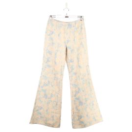 Acne Calças de linho Multicor