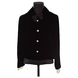 Miu Miu Giacca di velluto Nero
