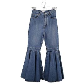 Alaïa Jeans de algodón Azul