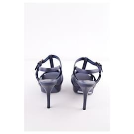 Saint Laurent-Leather heels-Blue