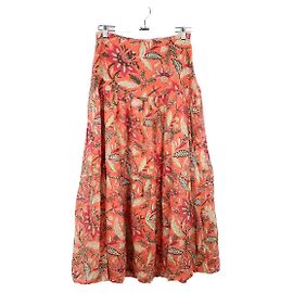 Antik Batik Saia de algodão Laranja