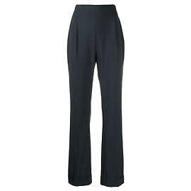 Dunkelblaue Wollhose Romeo Gigli Blau Bordeaux
