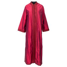Autre Marque Collection Privée Long Embroidered Jacket Red