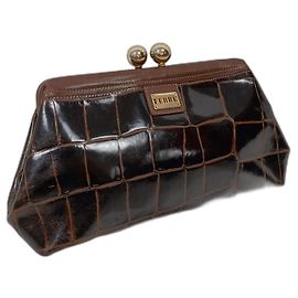 Pochette vintage Gianfranco Ferré Marron