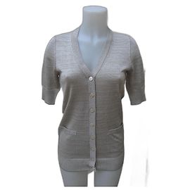 Dolce & Gabbana Strickjacke in Silber und Gold Silber Golden