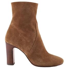 Autre Marque-Suede boots-Brown
