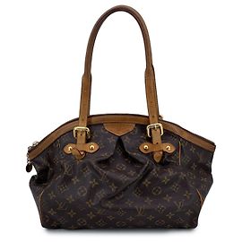 Louis Vuitton Braune Canvas Monogramm Tivoli GM Handtasche Braun