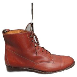 Robert Clergerie Leather Ankle Boots Light Brown Light brown