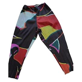 Issey Miyake Pantalon plissé Pleats Please Multicolore