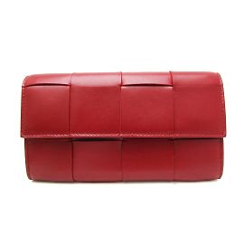 Bottega Veneta Intrecciato Cassette Gran Cartera con Solapa Burdeos