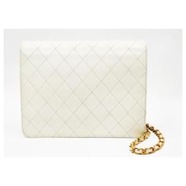 Chanel-Chanel Timeless Classic Quilted Single Flap-White