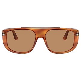 Lunettes Persol PO3261S bleu terre de Sienne Marron clair