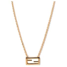 Fendi-Fendi Forever Necklace-Golden