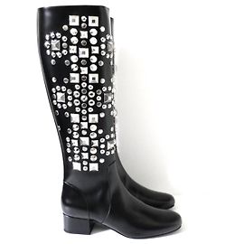Saint Laurent x Hedi Slimane Fall 2014 Studded Boots Black