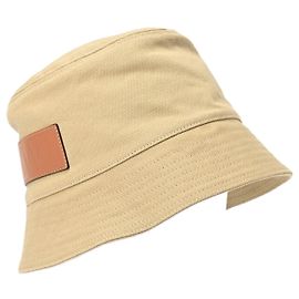 Loewe Canvas and Calfskin Bucket Hat Other