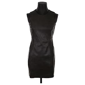 Theory-Leather dress-Black