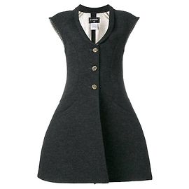 Abito cappotto grigio scuro Chanel - anni 2000 Grigio Bordò