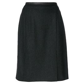 Yves Saint Laurent Grey Wool Skirt Grey