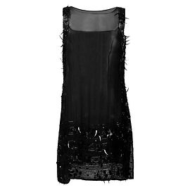 Schwarzes transparentes Kleid von Jean Paul Gaultier - 2000er Schwarz