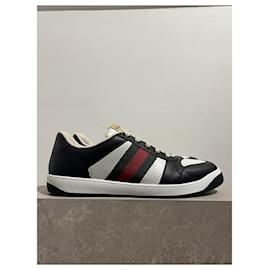 Gucci-GUCCI Trainers T.EU 46.5 Leather-Black