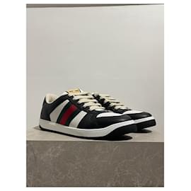 Gucci-GUCCI Trainers T.EU 46.5 Leather-Black