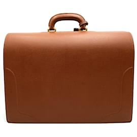 Burberry-Burberry Brown Leather Briefcase-Brown