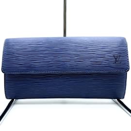 Louis Vuitton-Louis Vuitton Portefeuille Sarah Long Wallet-Navy blue