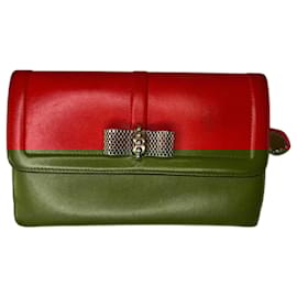 Christian Louboutin-Portefeuille Sweet Charity-Rouge,Bijouterie dorée