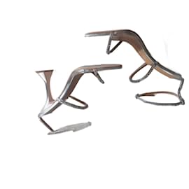 Autre Marque-Silver formal shoes-Silvery,Silver hardware