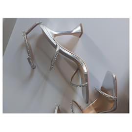 Autre Marque-Silver formal shoes-Silvery,Silver hardware