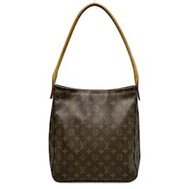 Louis Vuitton-LOUIS VUITTON Looping Monogram Shoulder Bag M51145 Monogram Canvas-Brown