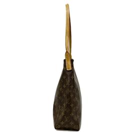 Louis Vuitton-LOUIS VUITTON Looping Monogram Shoulder Bag M51145 Monogram Canvas-Brown