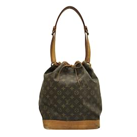 Louis Vuitton-LOUIS VUITTON Noe Monogram Shoulder Bag M42224 Brown Monogram Canvas-Brown