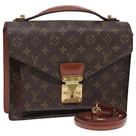 Louis Vuitton-LOUIS VUITTON Monogram Monceau 28 Hand Bag 2way M51185 LV Auth 93948-Monogram