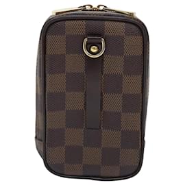 Louis Vuitton-LOUIS VUITTON Damier Ebene Etui Okapi PM Pouch N61738 LV Auth 92311-Other