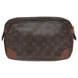 Louis Vuitton-LOUIS VUITTON Monogram Compiegne 28 Clutch Bag M51845 LV Auth 92914-Monogram