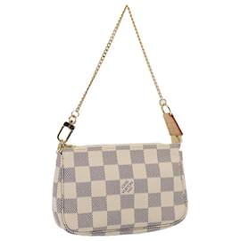 Louis Vuitton-LOUIS VUITTON Damier Azur Mini Pochette Accessoires Pouch N63005 LV Auth 91574-Other