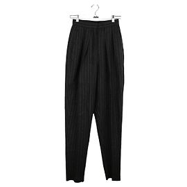 Saint Laurent Gerade Wollhosen Grau