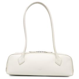 Bolsa de ombro Le Teckel em couro de cabra médio ALAÏA branca Branco