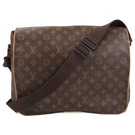 Borsa a tracolla Abbesses in tela Monogram Louis Vuitton M45257 Marrone