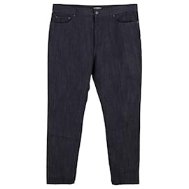 Bottega Veneta-Bottega Veneta Straight Leg Jeans in Blue Cotton-Blue