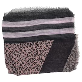 Louis Vuitton-Louis Vuitton Stole Scarf in Animal Print Cashmere-Other