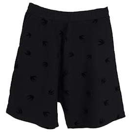 Alexander Mcqueen-McQ by Alexander McQueen Mini Swallow Dart Shorts in Black Cotton-Black