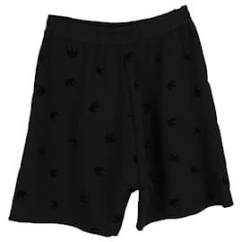 Alexander Mcqueen-McQ by Alexander McQueen Mini Swallow Dart Shorts in Black Cotton-Black