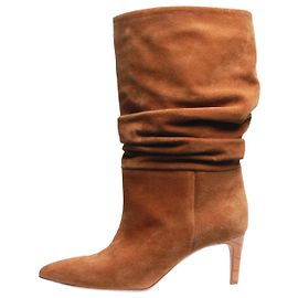 Paris Texas Brown slouchy suede boots - size EU 39 Brown