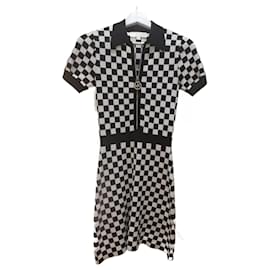 Michael Kors-checkered dress-Black