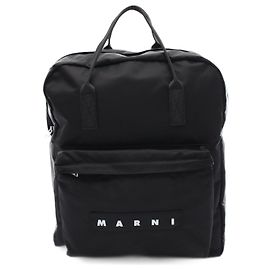 Mochila de nylon preta Marni Preto