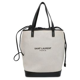 Borsa tote Saint Laurent Teddy 551595 Nero Bianco